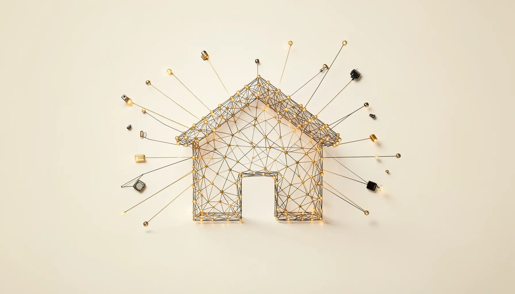 Community smart home mesh connected concept